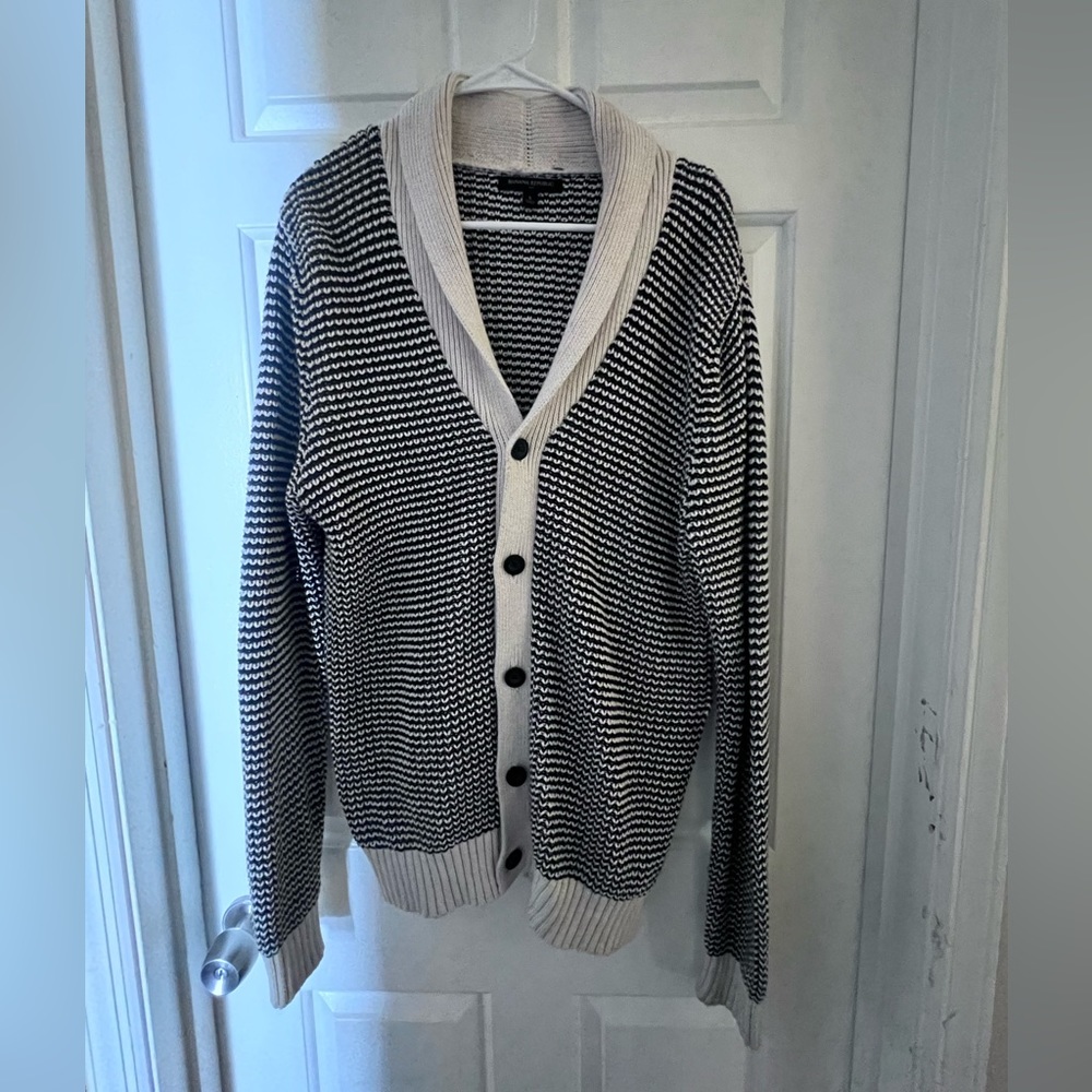 Black and White Banana Republic cardigan